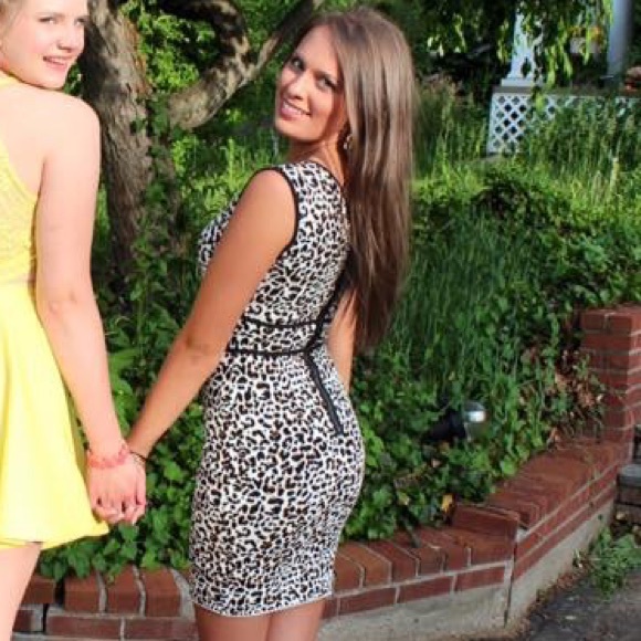 BCBG Cheetah Dress - Picture 1 of 3